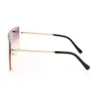 Copper Sunglasses Sunglasses Factory Glazzy Hot Sale RTS Cheap Oversize Lens Fashion Gradient Copper Women Sunglasses