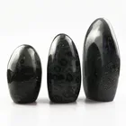Wholesale charming dark green malachite eyes jade stones decorative for home furnishing articles