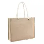 Promotional hot sale high quality free sample eco jute shopping tote bag