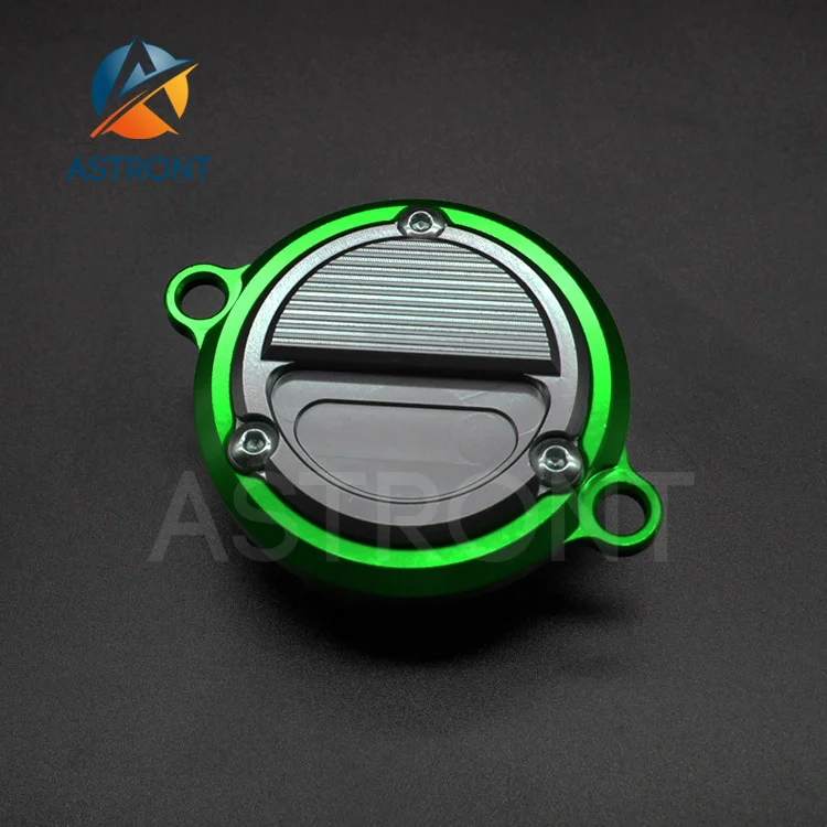 Motorcycle Cnc Aluminum Billet Oil Filter Cover Plug For Kawasaki