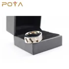 Titanium Ring POYA 8mm Titanium Blank Ring Cores For Glowing Sticks Inlay Comfort Fit