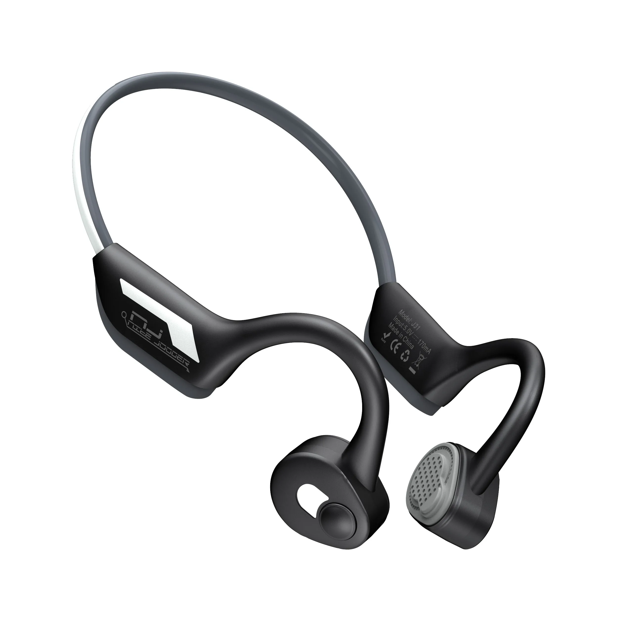 New Mobile Phone Earphone Night Jogger Bone Conduction Wireless Headphone With Reflective Light - ANKUX.COM
