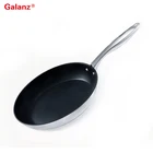 Best price hot selling Galanz Friendly Fry fried 20cm stainless steel non-stick big breakfast frying pan With CE