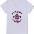 Summer plain short sleeve v neck 100% polyester t shirt men custom