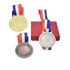 3D Round Blank Custom Pattern Cycling Tennis Winner Gold Silver Copper Metal Coin Medal