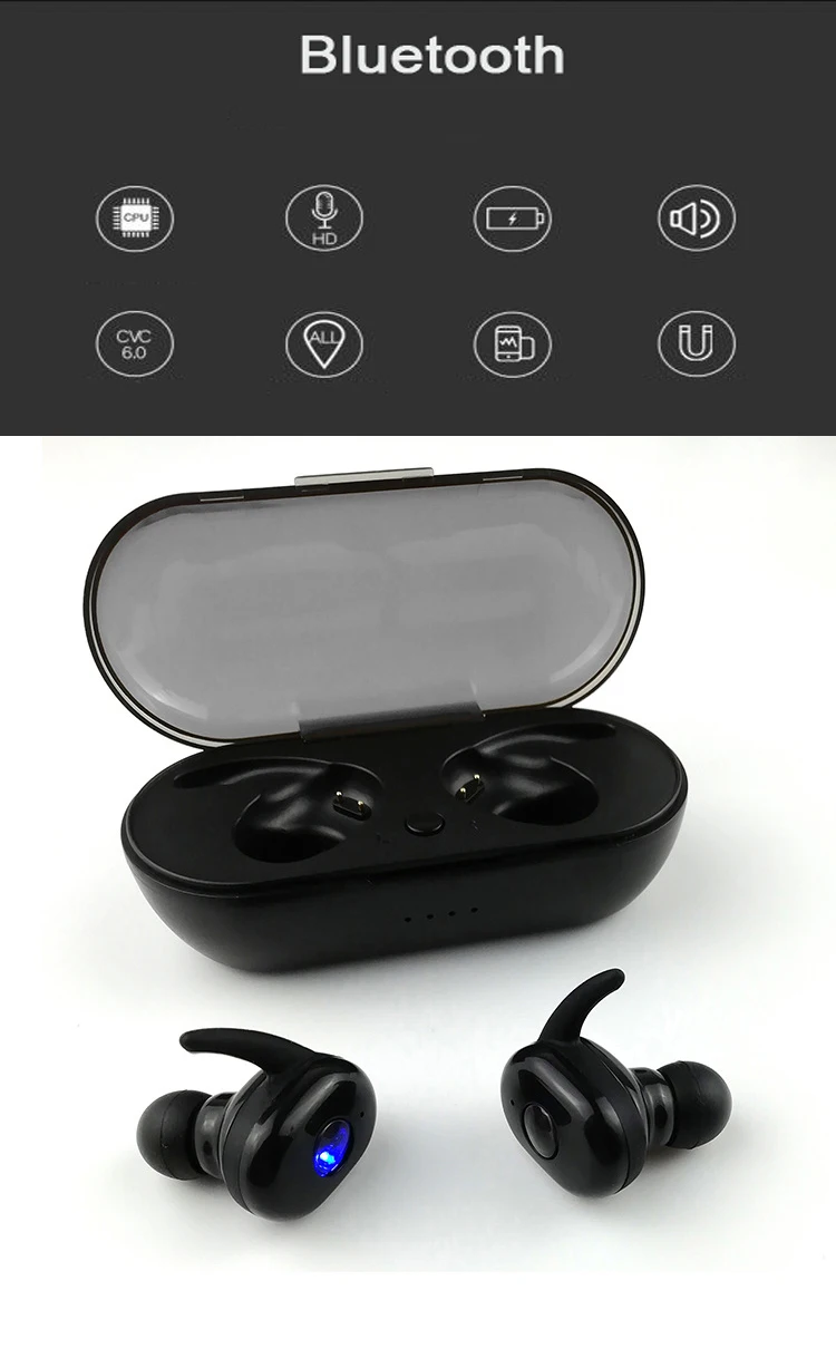 Unique sport earphone earbuds design TWS Blue tooth wireless headphone - ANKUX.COM