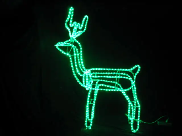 Blue Color Reindeer Shape LED Christmas Motif Light