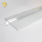 Manufacturer direct selling 2019 PVC adhesive label holder cometic shelf L angle shelf talker data strip