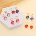 Heart Earrings Crystal Heart Earrings For Women Fashion Creative Earrings