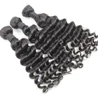 New Deep Hair Extensions New Style Machine Double Weft Deep Wave Bundles Human Hair Extensions 28inch