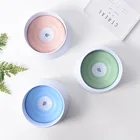Plastic silicone detachable pet bowl dog water bowls no spill splash no wet mouth and mustache water drinking bowls