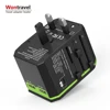 Universal travel adapter international wall socket 18W 33W PD quick charger usb multi plug adaptor