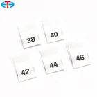 Custom Clothing Silk Screen Printed Label Cotton/Fabric Nylon Materials Wash Care Label and Size Label