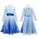 Girls Princess Dress Birthday Evening Party Dresses Anime Style Halloween Cosplay Costume For Kids