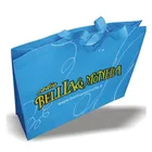 website advertising sky blue color pp packaging woven bag for shopping