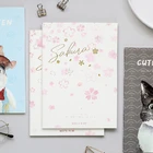Upmarket Children Kawaii Sakura Flower Gilding Cover Exquisite Hot Stamping Book Stationery Bulk Sale School Books