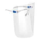 Shields Reusable Transparent Safety With Clear Film And Elastic Band Plastic Full Face Shields