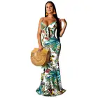 Long Mid China Supplier Hot Sale Skirt Maxi Beautiful Long Summer Printed Mid Waist Backless Sexy Dress