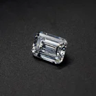 Wuzhou Factory Wholesale Price Octangle 6*8mm Brilliant Cut Synthetic Emerald Green Cubic Zirconia Stones