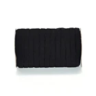 Hot Sale Soft 7/8/10/12/15mm Braided White and Black DIY Handmade Elastic Band Ribbon for underwear
