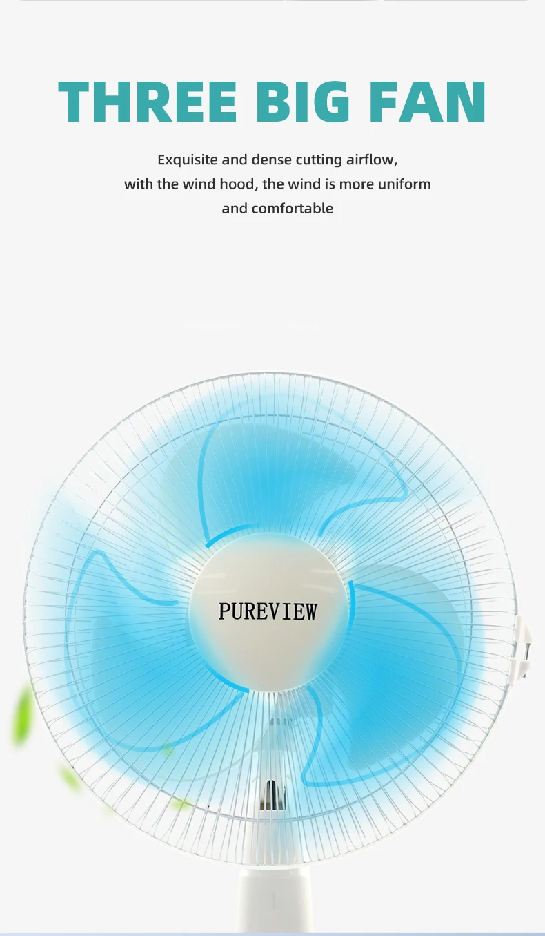 Charging Table Portable Fan, Solar, 6v, 8w - detail 10