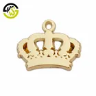 Charms pendant customized handmade engraved brand logo metal jewelry tags for bracelet