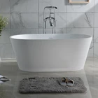 Fashionable free standing stone resin bathtub 1640