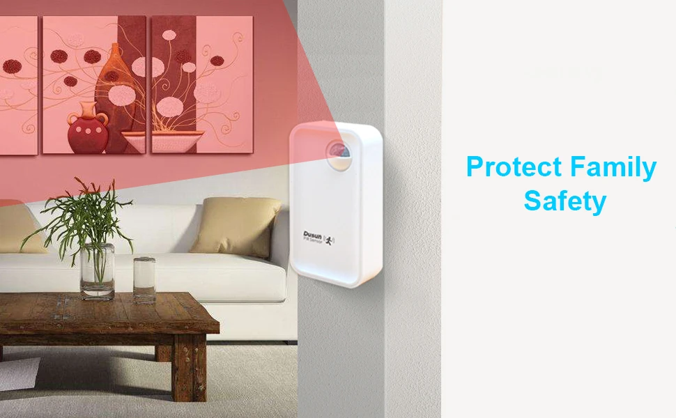 Security Wireless Home Alarm Kit PIR Door Sensor Zigbee Hub with Door Bell - ANKUX.COM