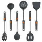 High Quality 6 Pieces Silicone Kitchen Utensils Sets/Silicone Kitchenware/Cooking Tools With Stainless Steel Handle
