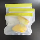 Eco friendly amazon storage sandwich color ziplock peva reusable bag