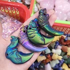 Wholesale Natural Angel Aura Carving Animal Shape Crystal Necklace Pendant Decoration