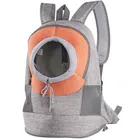 Touch-Rich orange outdoor Shoulder ventilation chest pet bag for dogs walking bag