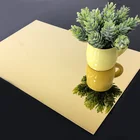 PVD Mirror Gold Titanium Color Coated Golden Coating Decorative Stainless Steel Sheet