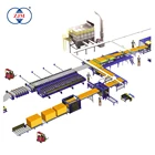 Mineral wool sandwich panel production line