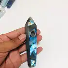 Wholesale Natural Labradorite Crystal Smoking Pipes Tobacco Pipe For Sale