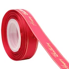 Hot Sale Printed Ribbon Satin 100% Polyester Wholesale Ribbon Silk