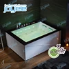 JOYEE 2 person acrylic freestanding bathtub price SPA tubs whirlpool massage bath tub jacuzzi hot tub with double waterfall
