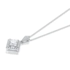 New design 14K 18K moissanite necklace princess cut moissanite pendants