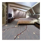 Flowing streak nylon floral print carpet roll for hotel