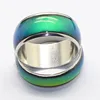 Fashion Magic Mood Ring Temperature Changing Color Emotion Feeling Rings Size 16-20 Stainless Steel Rings For Women/Men