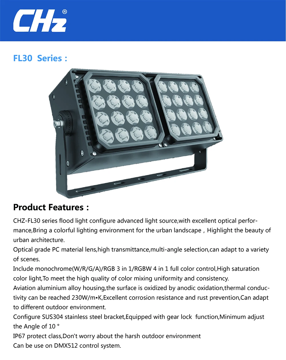 Low price 100 watt led rgb flood light landscape waterproof plaza lights