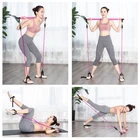 Portable Bar Resistance Band Bar Portable Home Pilates Bar With Adjustable Resistance Band