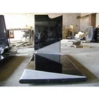 High Polished Degree Black White Granite Tombstone, High End#