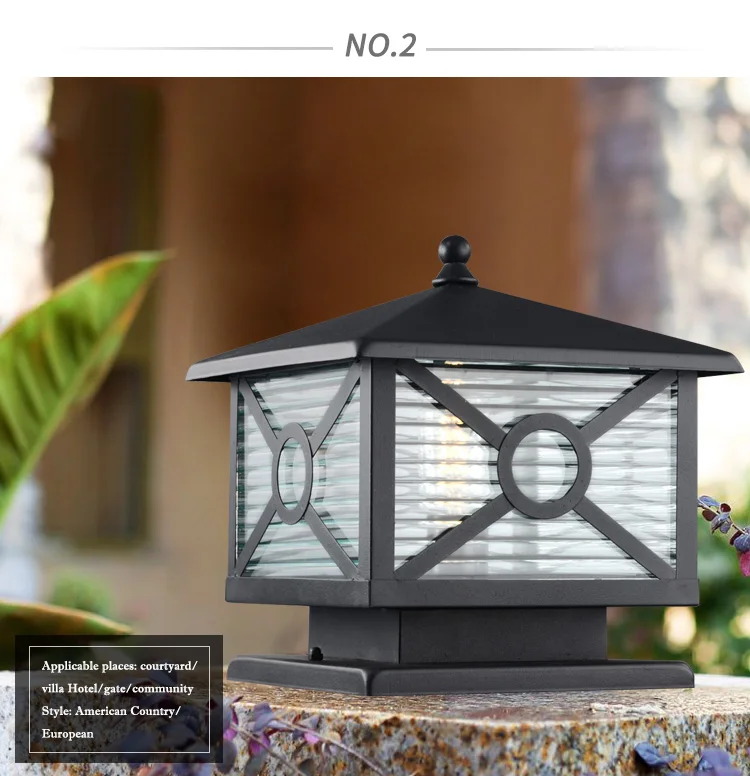 Landscape Lawn Garden Decorative Outdoor Waterproof High Power Pillar Lights