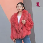 Very High Quality And Hot Selling Raccoon Dog Fur Coat Women's Fashion Winter Female Outerwear