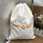 High end large white suede pouch dust bag for shoes/handbag /purse/wallet