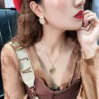 Fashion Handmade Baroque Earrings Jewelry Irregular Pearl Flower Stud Earring