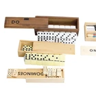 Dominoes Set Dominoes Wooden Set Colored Wooden Dominoes Game Set