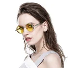 Italy Round Shade Design Polarized CE UV400 Sun Glasses Womens Custom Steampunk Sunglasses