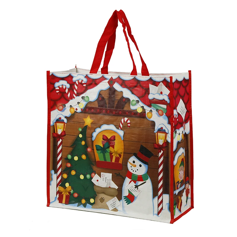 pattern large gift package of christmas bag - buy santa woven